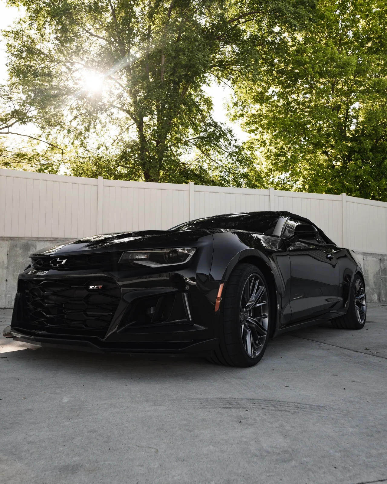 Camaro ZL1 ceramic coated black