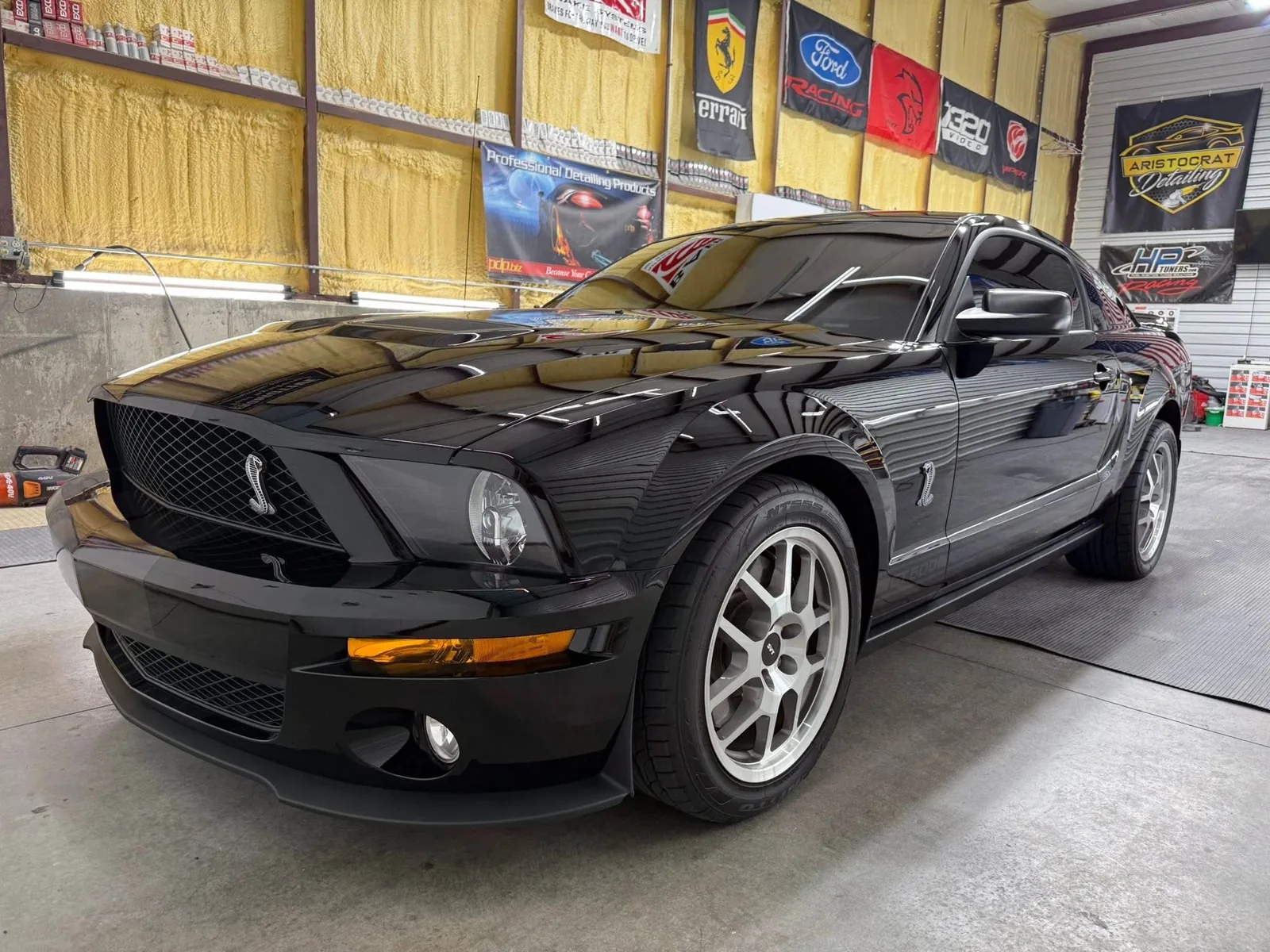 Shelby Mustang GT500 ceramic coated black