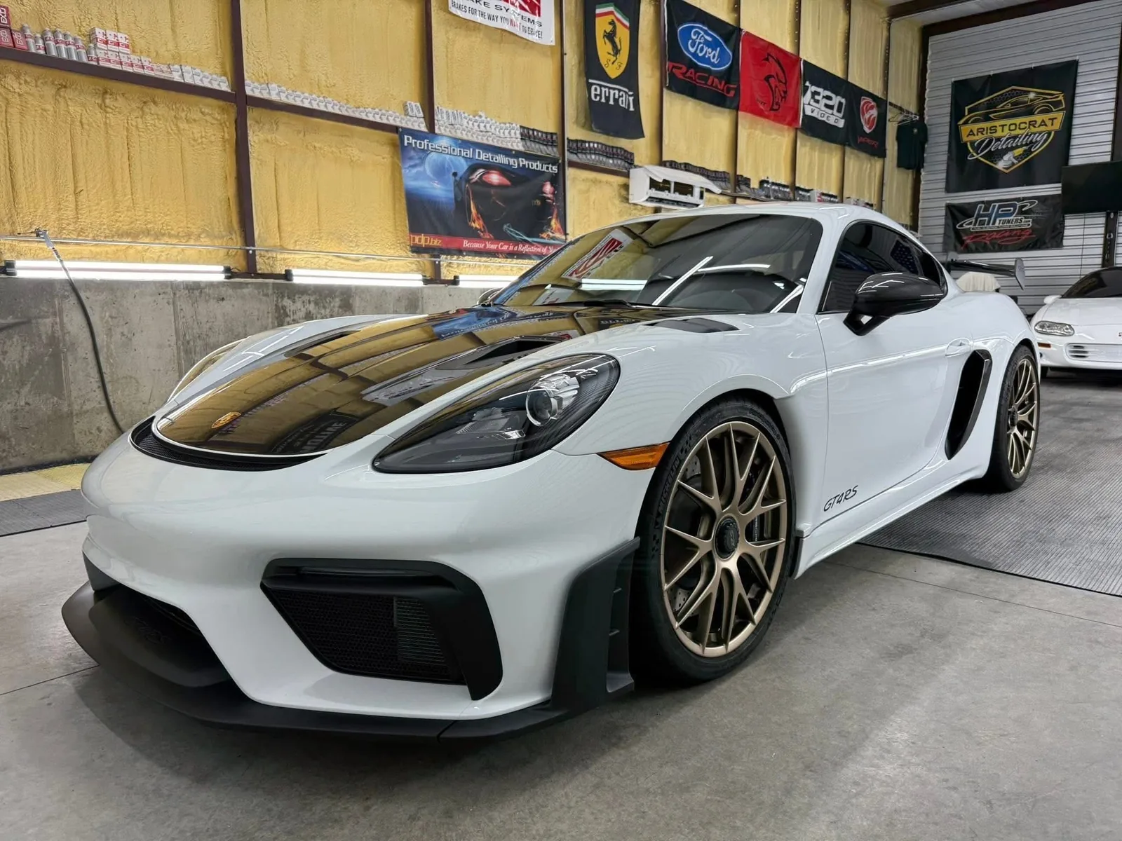 Porsche 718 Cayman GT4 RS detail at Aristocrat Detailing