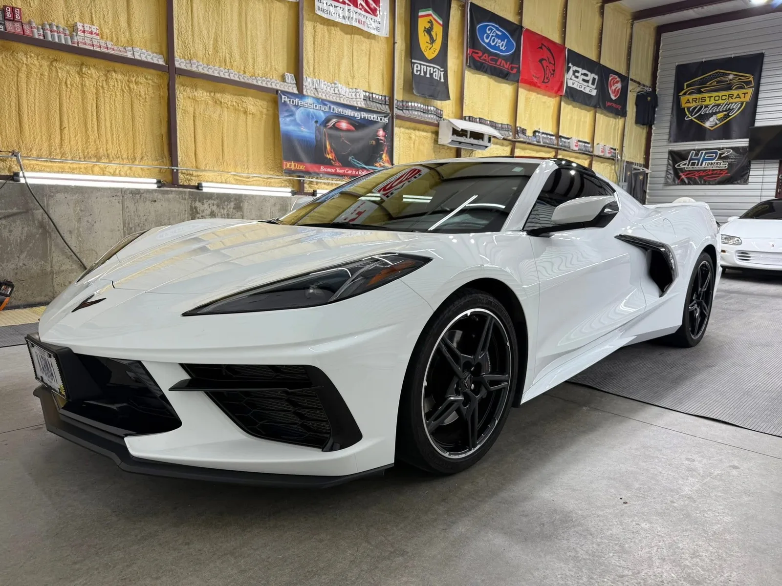 Chevrolet Corvette C8 ceramic coated white