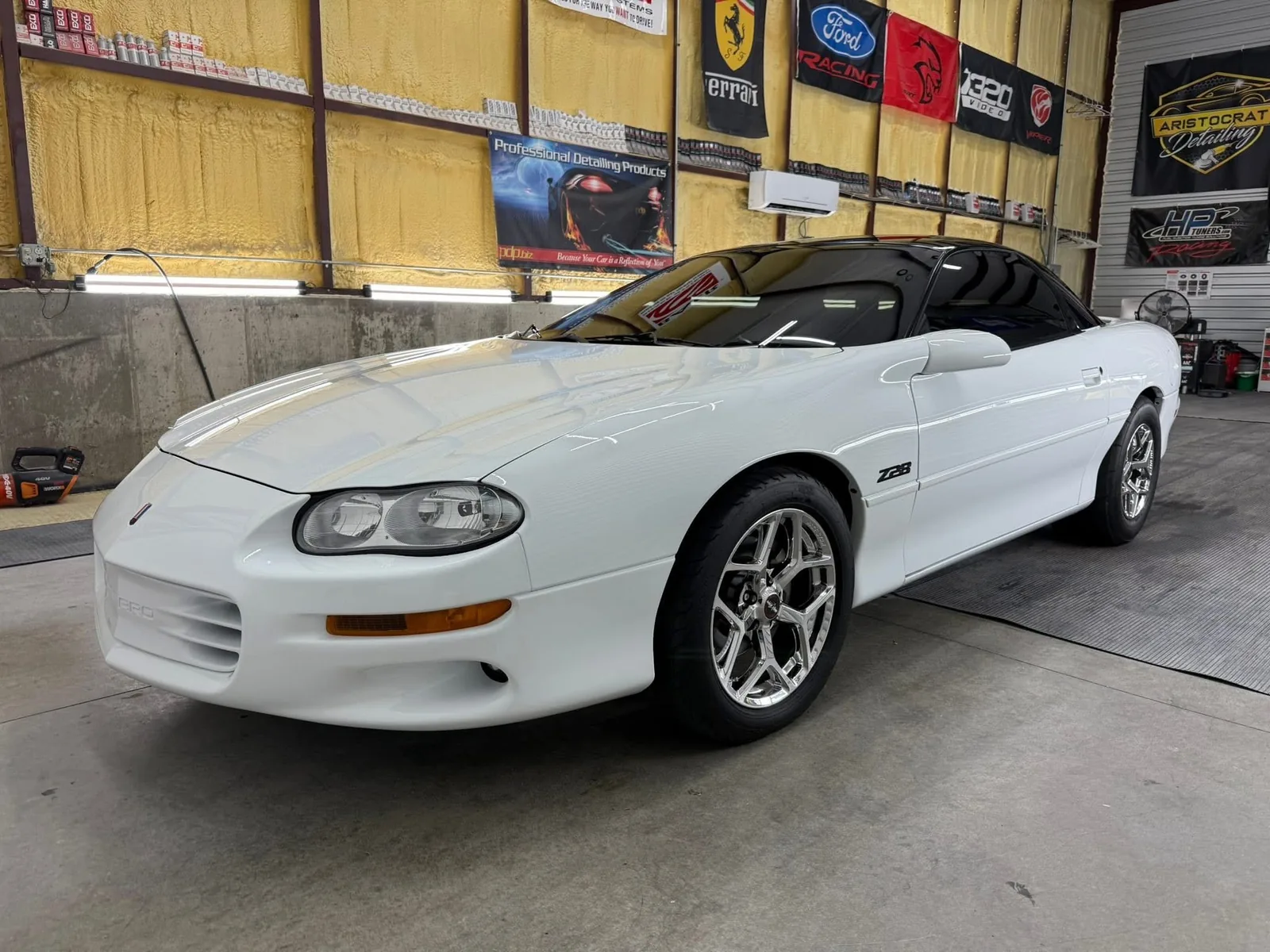 Camaro Z28 ceramic coated white