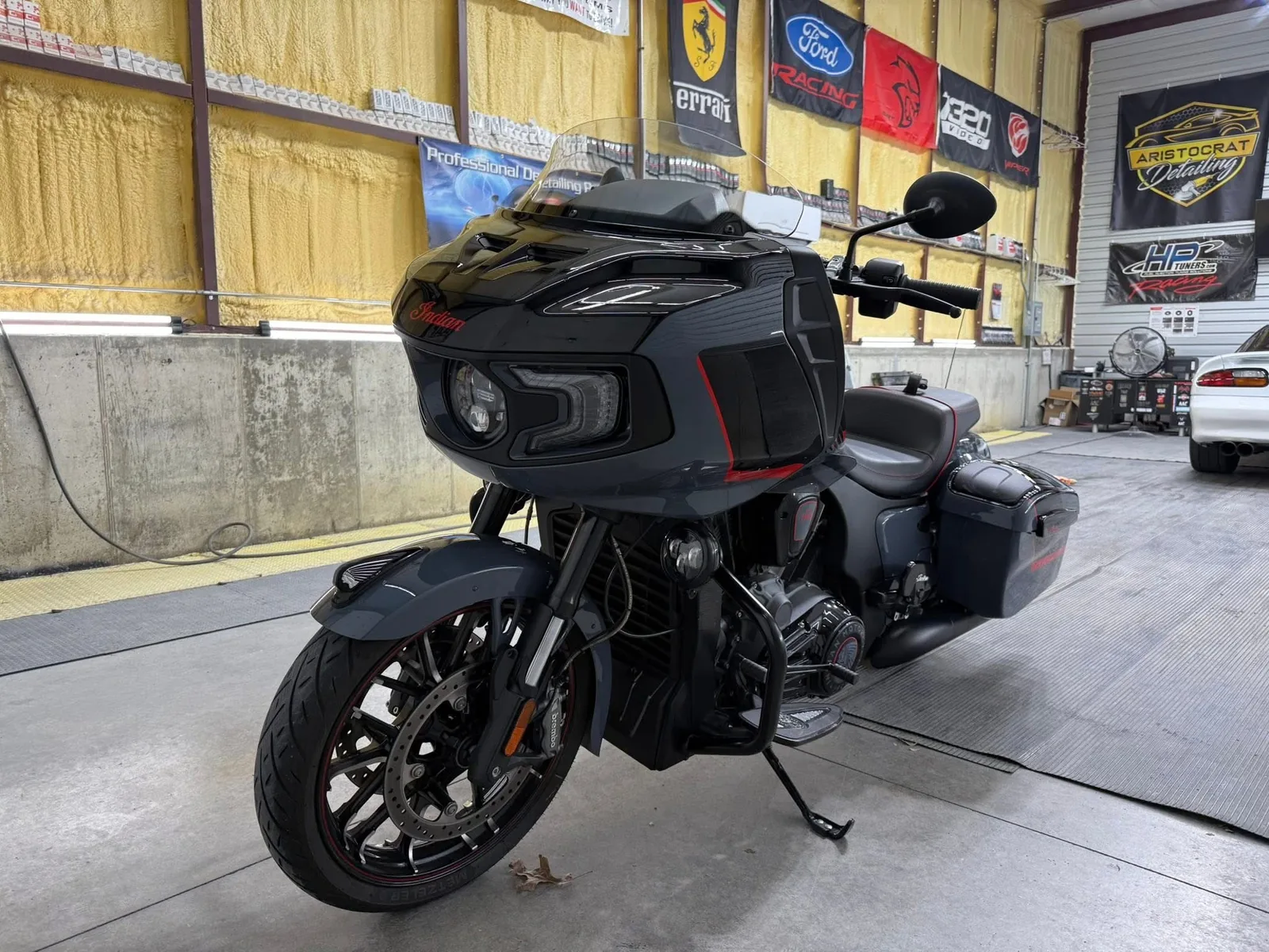 Indian Challenger Dark Horse motorcycle detail
