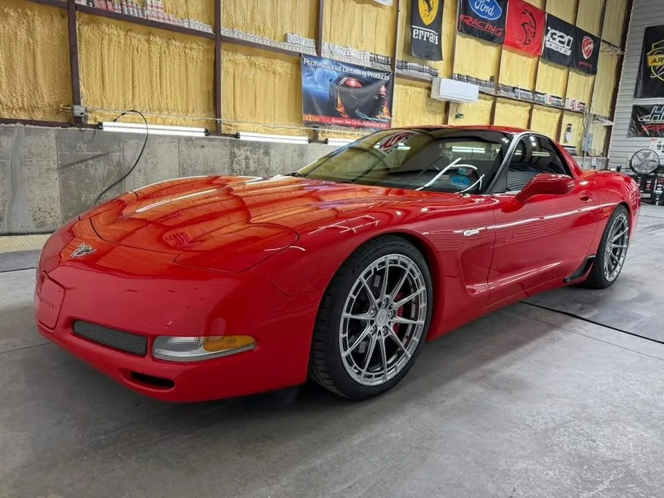 Corvette C5 Z06 ceramic coated red